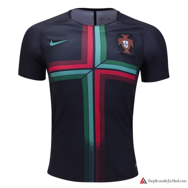 Camiseta Seleccion Portugal 2018 Pre Match Negro